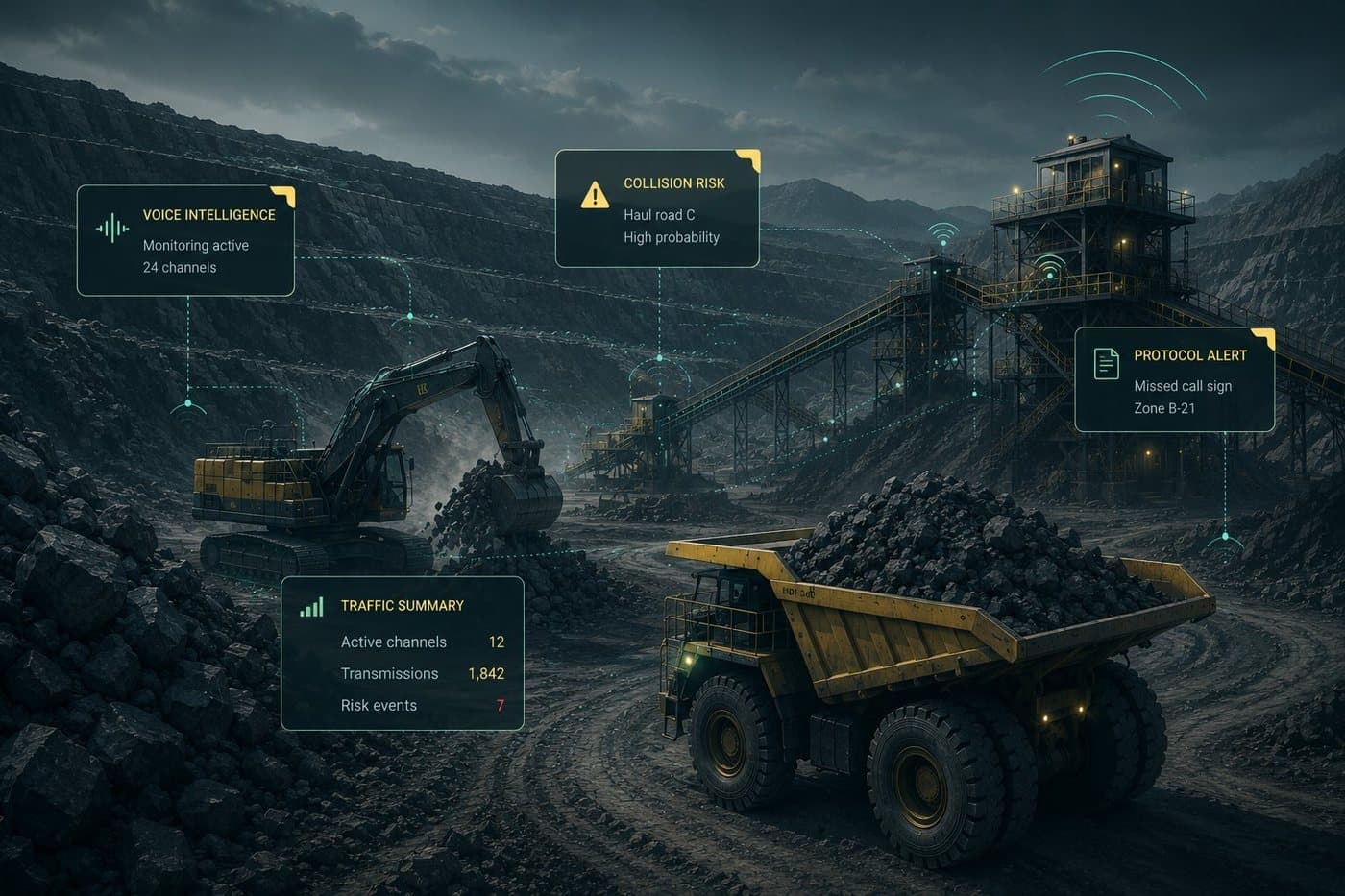 Canary Waves safety intelligence on a mine site