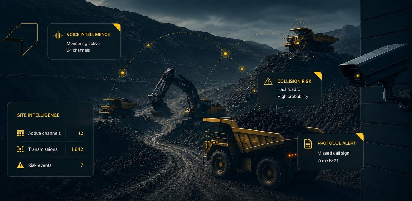 Vision AI real-time safety monitoring on a mine site