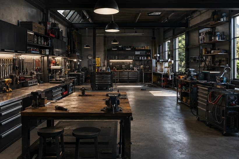 A photoreal workshop preview with realistic materials, finishes, and lighting.